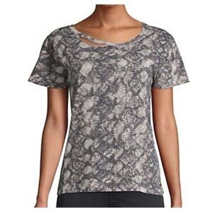 N: philanthropy snake skin ripped shirt NEW WITHOUT TAGS